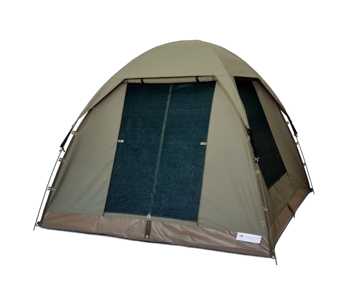 FALKSON Adventurer 5 | 4 person tent | 3x3m Bow tent | All weather canvas camping tent