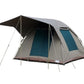 FALKSON Adventurer 5 Plus | 4 man tent | 3x3m Bow tent with a veranda | All weather canvas camping tent