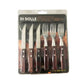 Di Solle SolleWood Serrated Steak Knife and Fork Set 12 Piece